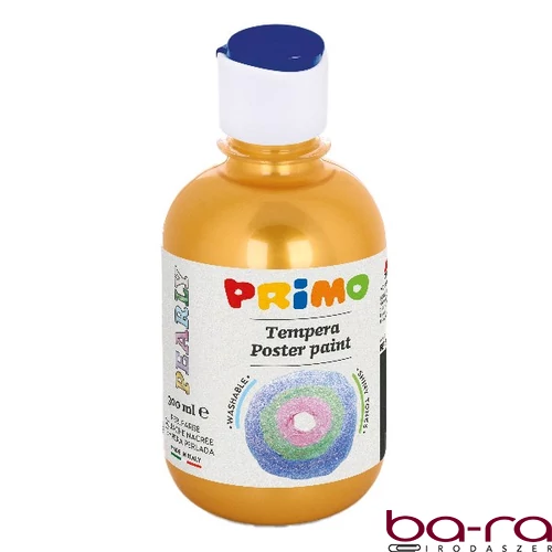 Tempera PRIMO 300 ml csillámos sárga