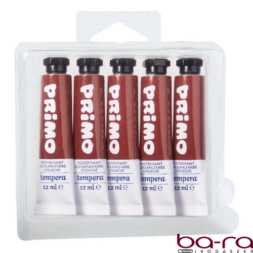 Tempera PRIMO barna 12 ml 5 darabos