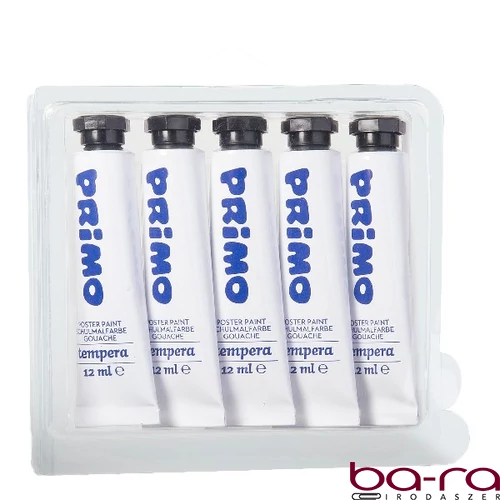 Tempera PRIMO fehér 12 ml 5 darabos