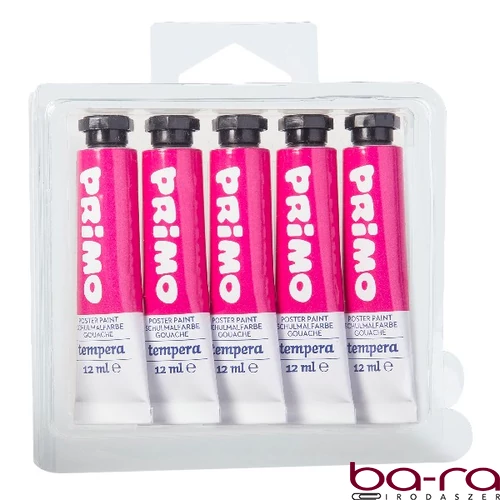 Tempera PRIMO magenta 12 ml 5 darabos