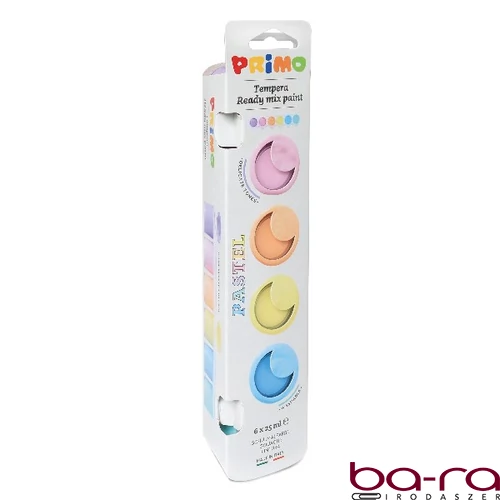 Tempera PRIMO tégelyes Pasztell 6 darabos