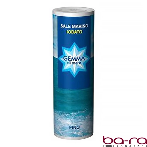 Tengeri só SALINS GEMMA finom jódozott szórófejes 250 g