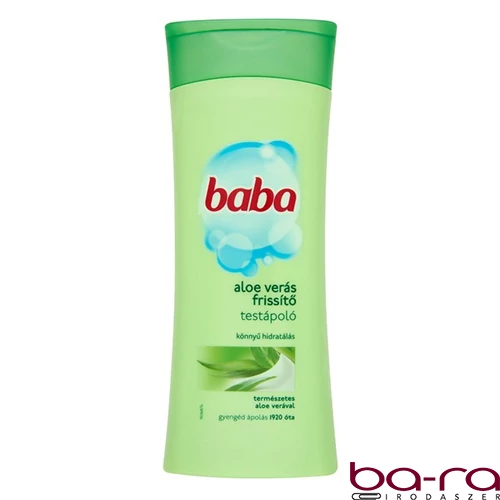 Testápoló BABA Frissítő Aloe Verás 400ml