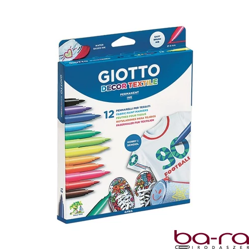 Textilmarker GIOTTO 12 darabos