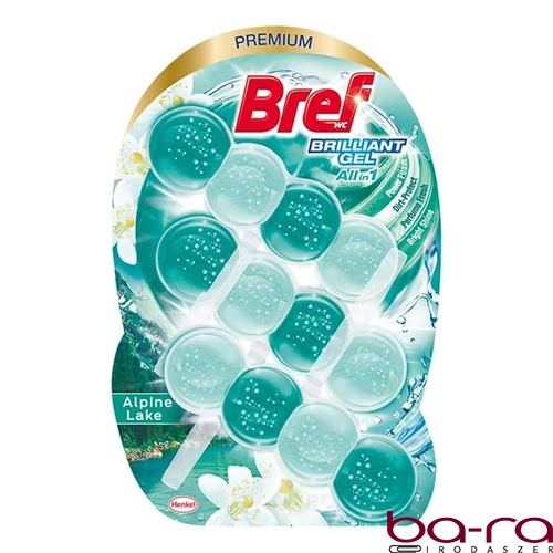 Toalett illatosító golyó BREF Brilliant Gel Alpine Lake 3x42 g