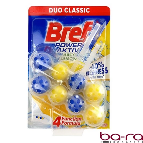 Toalett illatosító golyó BREF Power Aktiv Lemon 2x50 g