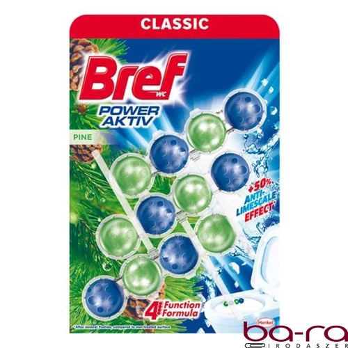 Toalett illatosító golyó BREF Power Aktiv Pine Forest 3x50 g