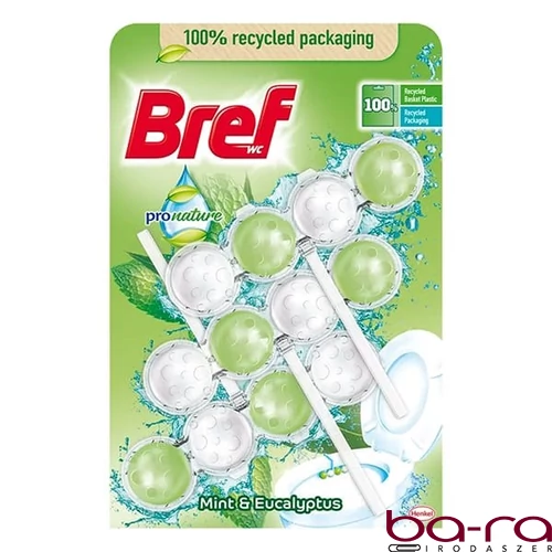 Toalett illatosító golyó BREF ProNature Mint 3x50 g