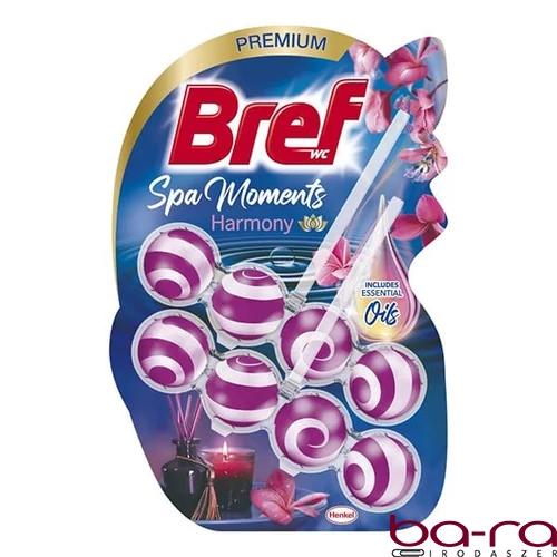 Toalett illatosító golyó BREF Wellness Harmony 2x50 g