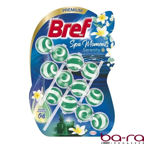 Toalett illatosító golyó BREF Wellness Serenity 3x50 g