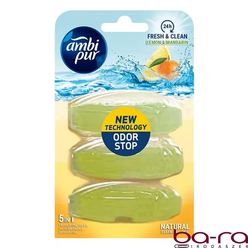 Toalett illatosító utántöltő AMBI PUR 3x55 ml lemon&mandarin