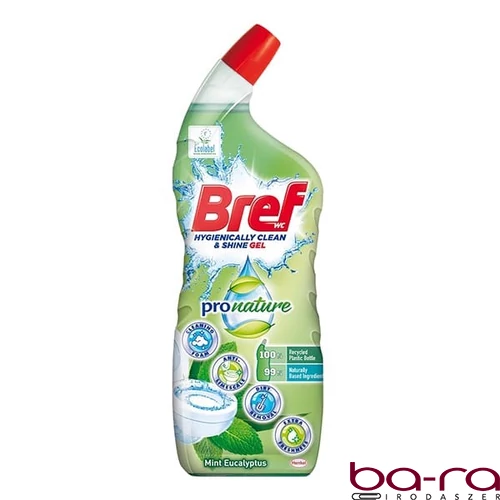 Toalett tisztító gél BREF ProNature Mint 700ml