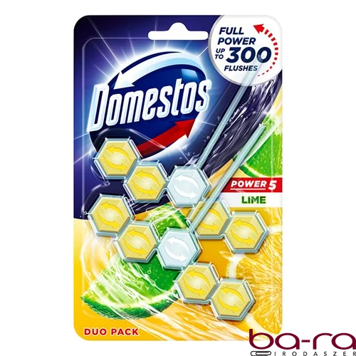 Toalett öblítő DOMESTOS Power5 Lime 2x50 g