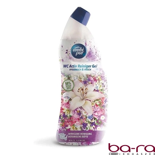 Toalett tisztító gél AMBI PUR White flowers 750 ml