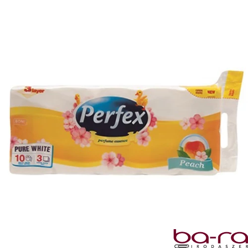 Toalettpapír PERFEX 3 rétegű 10 tekercses barack
