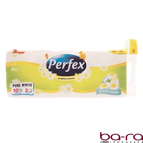 Toalettpapír PERFEX 3 rétegű 10 tekercses kamilla