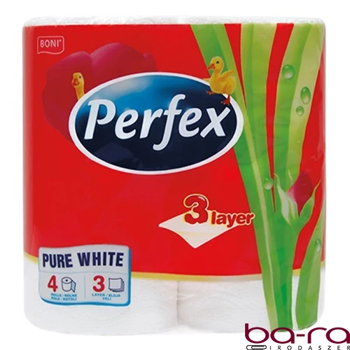 Toalettpapír PERFEX 3 rétegű 4 tekercses