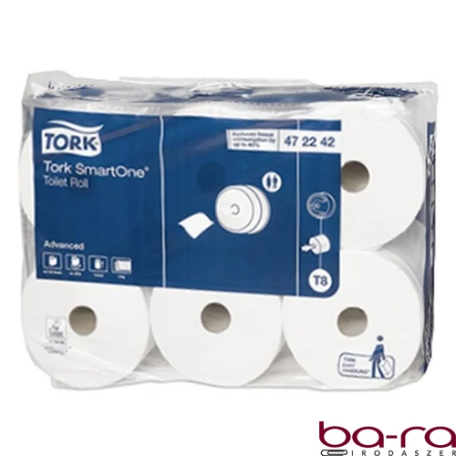 Toalettpapír TORK SmartOne T8 20cm 2 rétegű fehér