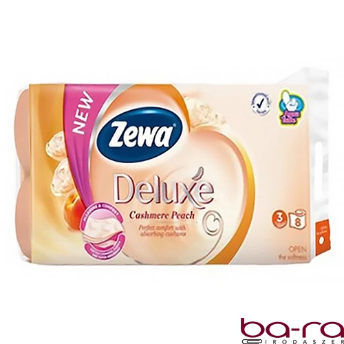 Toalettpapír ZEWA Deluxe 3 rétegű 8 tekercses Cashmere Peach