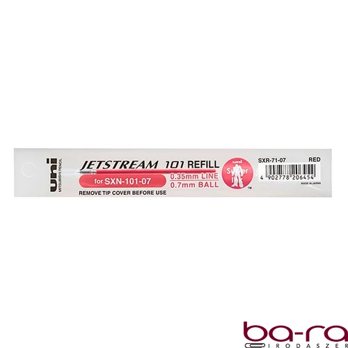 Tollbetét UNI SXR-71 0.7 mm piros (SXN-101)