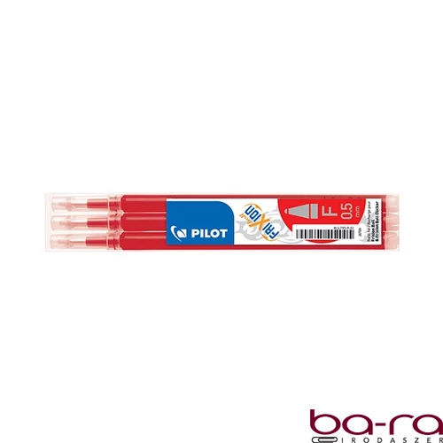 Tollbetét roller PILOT Frixion Clicker/Ball radírozható 0,25 mm piros 3 darabos