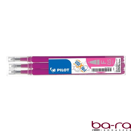 Tollbetét roller PILOT Frixion Clicker/Ball radírozható 0,25 mm rózsaszín 3 darabos