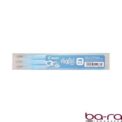 Tollbetét roller PILOT Frixion Clicker/Ball radírozható 0,25 mm világoskék 3 darabos