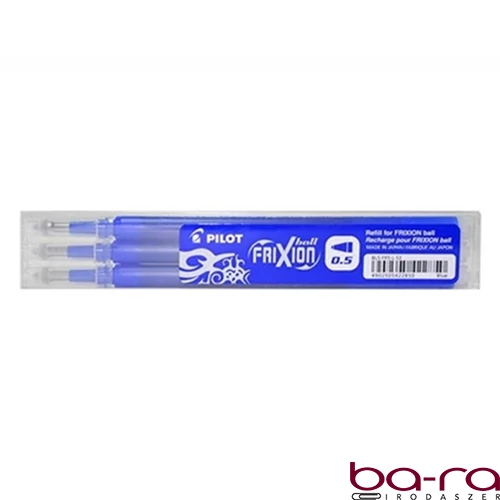 Tollbetét roller PILOT Frixion Clicker/Ball radírozható 0,25 mm kék 3 darabos