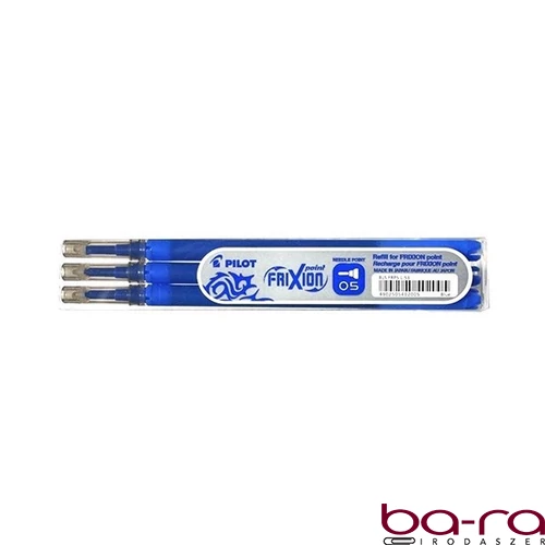 Tollbetét roller PILOT Frixion Point tűhegyű radírozható 0,25 mm kék 3 darabos