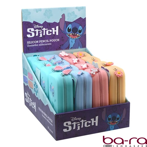 Tolltartó COOLPACK Lilo és Stitch szilikonos 18x6,5x5 cm pasztell mintás