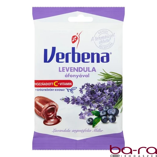 Töltött keménycukorka VERBENA levendula áfonyával 60 g