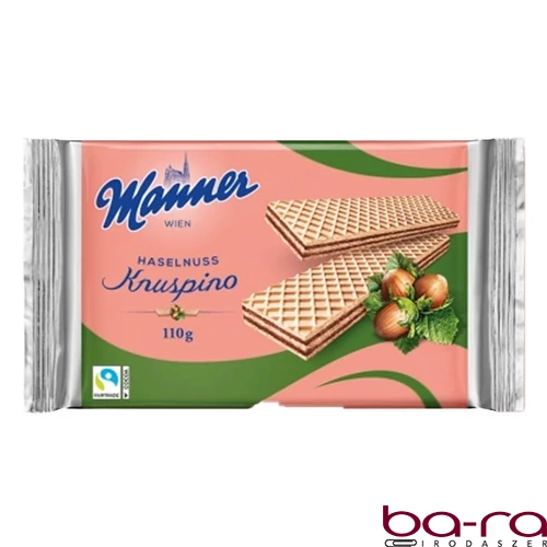 Töltött ostya MANNER Knuspino mogyorós 110 g