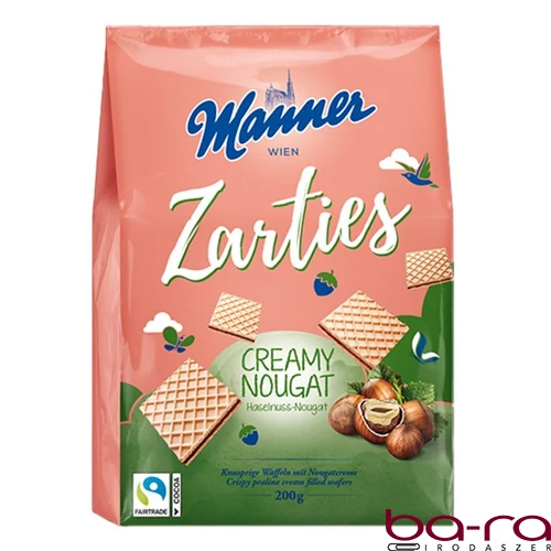 Töltött ostya MANNER Zarties nugátos 200 g