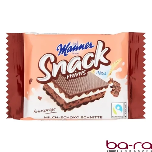 Töltött ostya MANNER csokoládés és tejszínes 25 g
