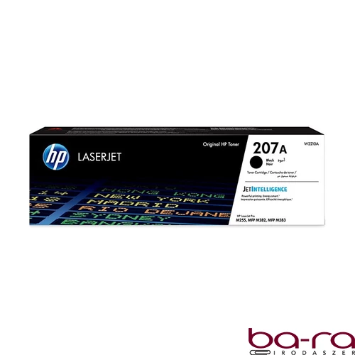 Toner HP 207A (W2210A) fekete 1,35K