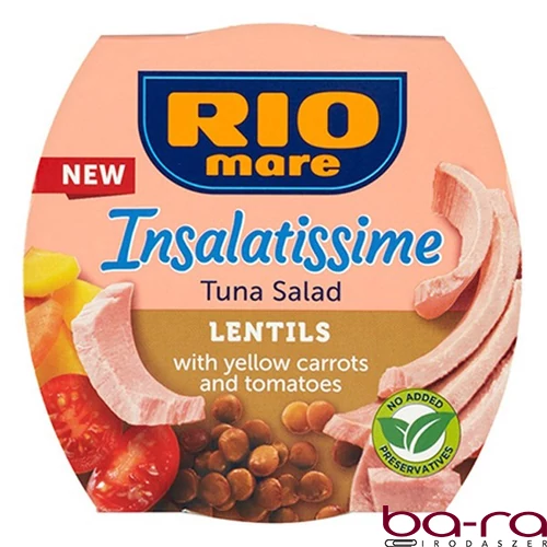 Tonhalsaláta RIO MARE Insalatissime lencsével 160 g