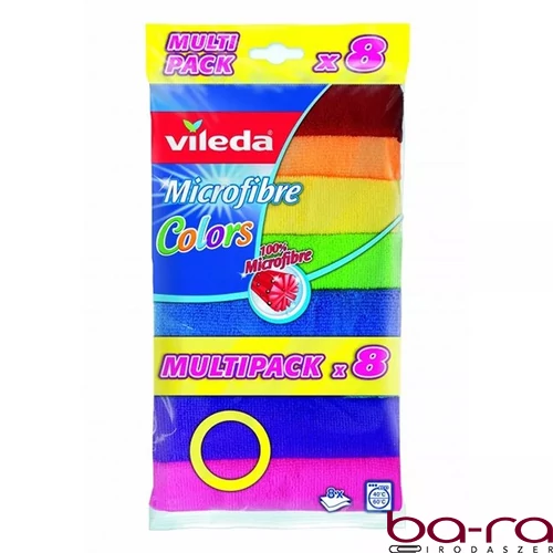 Törlőkendő mikroszálas VILEDA Color  8 darabos