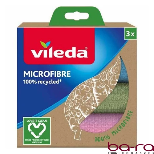 Törlőkendő mikroszálas VILEDA Recycled 3 darabos