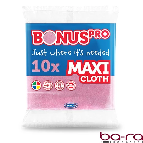 Törlőkendő általános BONUS maxi HoReCa HACCP rózsaszín