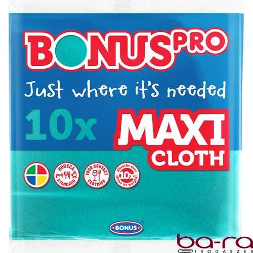 Törlőkendő általános BONUS maxi HoReCa HACCP zöld