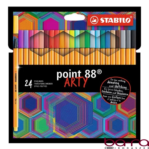 Tűfilc STABILO Point 88 0,4mm 24 darabos