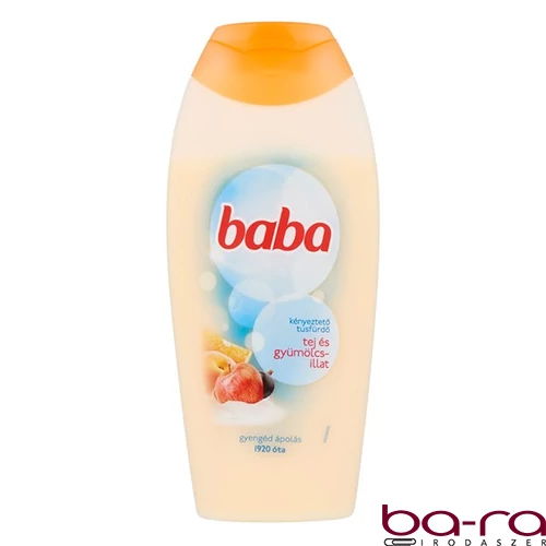 Tusfürdő BABA kényeztető Tej és Gyümölcs illatú 400 ml