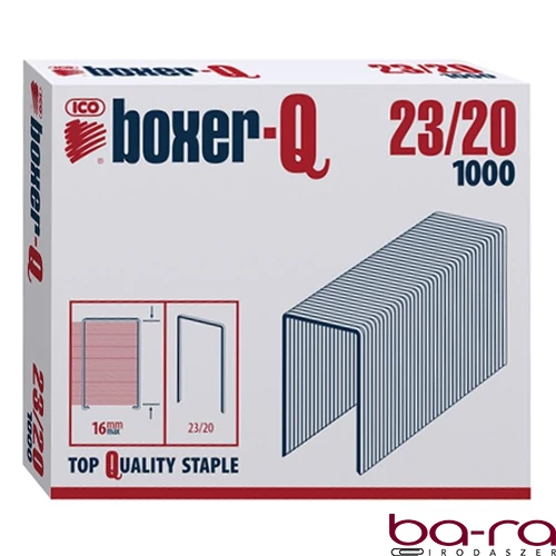 Tűzőkapocs BOXER-Q 23/20 1000 darabos