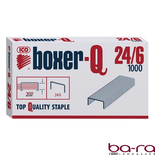 Tűzőkapocs BOXER-Q 24/6 1000 darabos