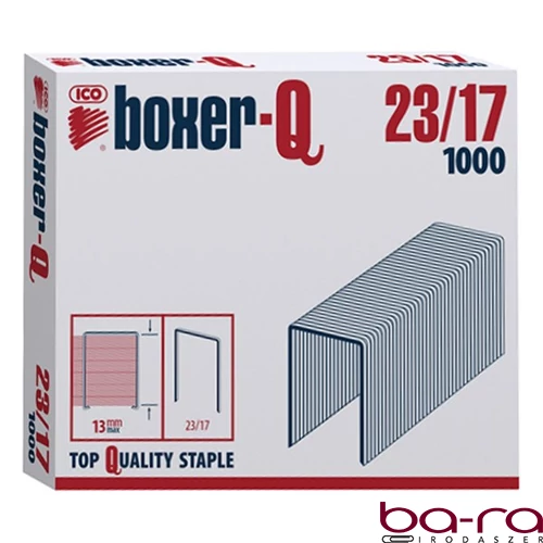 Tűzőkapocs BOXER Q 23/17 1000 darabos