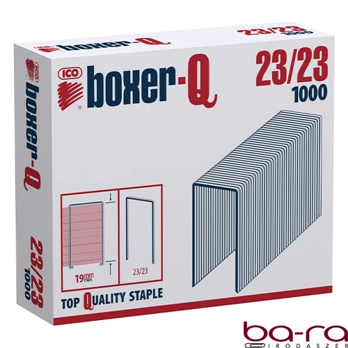 Tűzőkapocs BOXER Q 23/23 1000 darabos