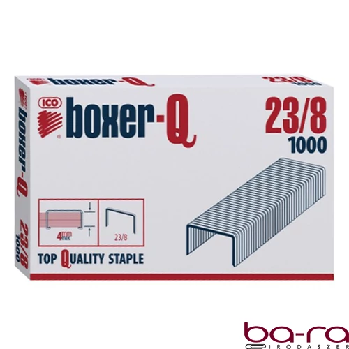 Tűzőkapocs BOXER Q 23/8 1000 darabos