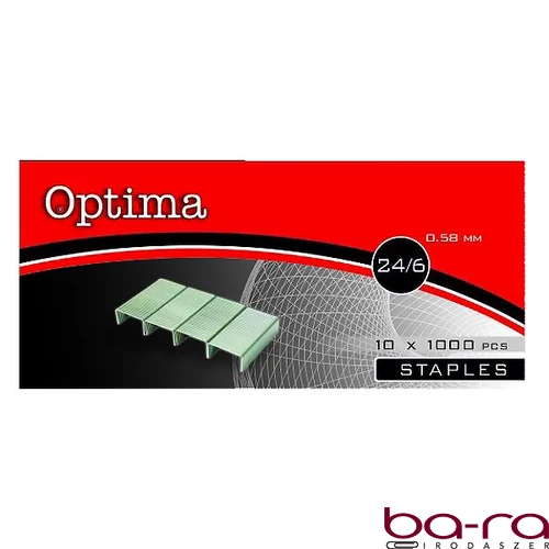 Tűzőkapocs OPTIMA 24/6 1000 darabos