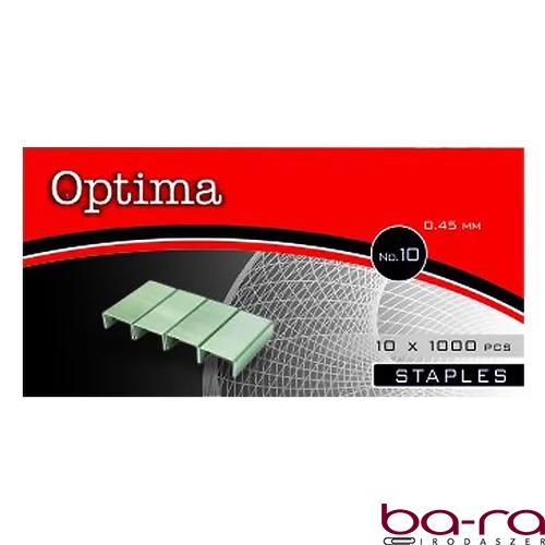 Tűzőkapocs OPTIMA No.10 1000 darabos