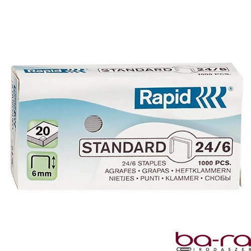Tűzőkapocs RAPID 24/6 1000 darabos
